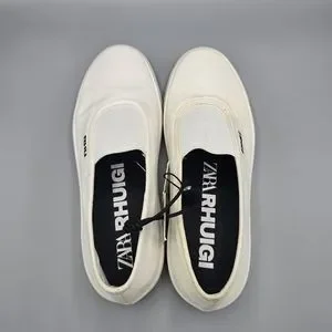 Rhuigi x Zara Slip On Zara x Rhuigi “RHU” Yellow Slides & Dust Bag Mens Size US 9  main image 4